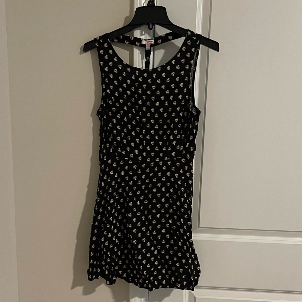 Black dress with print